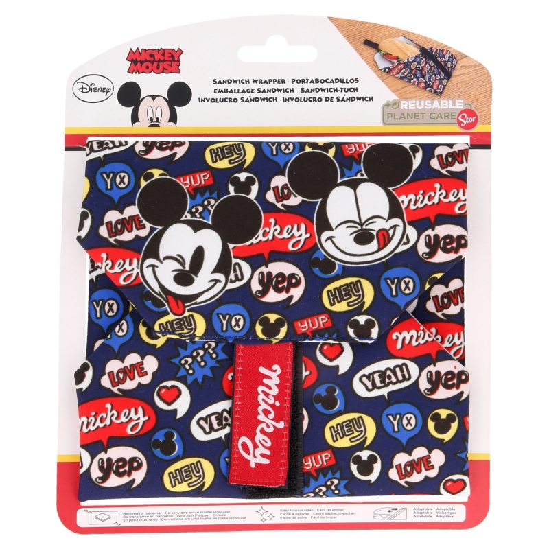 Mickey Mouse atkārtoti lietojams sviestmaizes ietinums