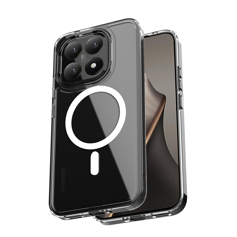 Crong Hybrid Clear Magnetic MagSafe vāciņš ierīcei Xiaomi 15T, caurspīdīgs