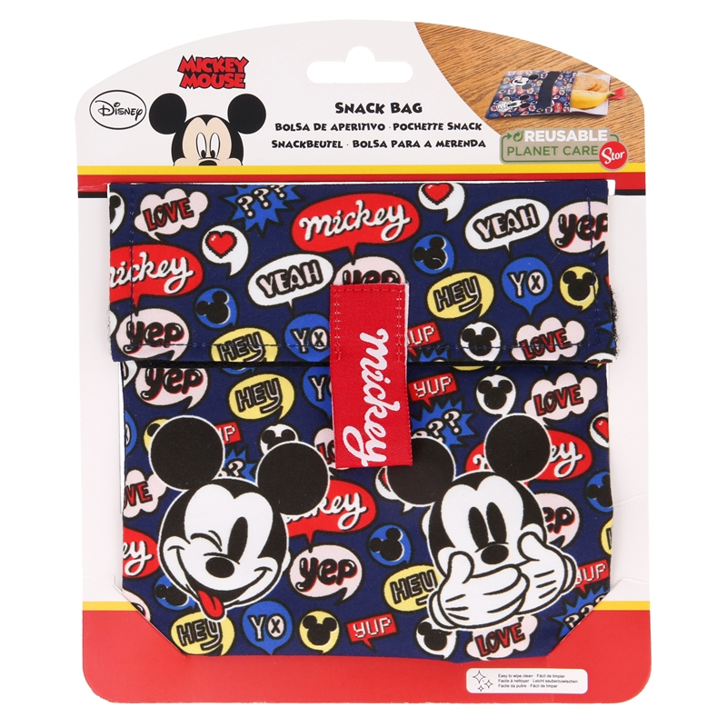 Mickey Mouse atkārtoti lietojams uzkodu maisiņš