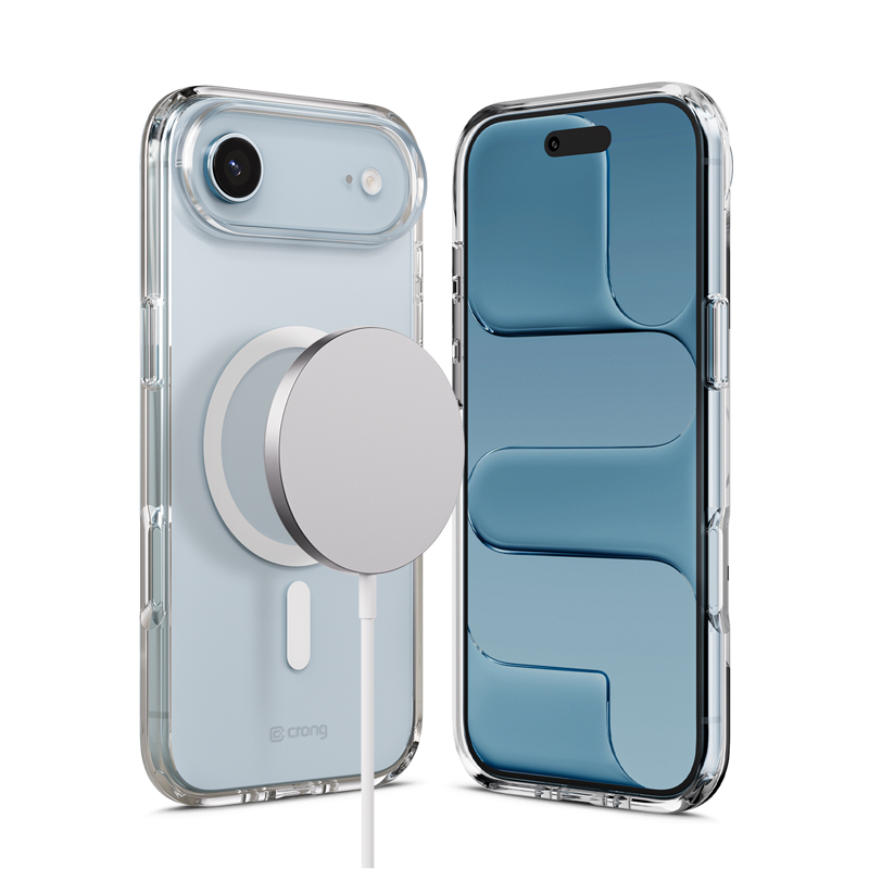 Crong Clear MAG Cover MagSafe vāciņš ierīcei iPhone Air, caurspīdīgs