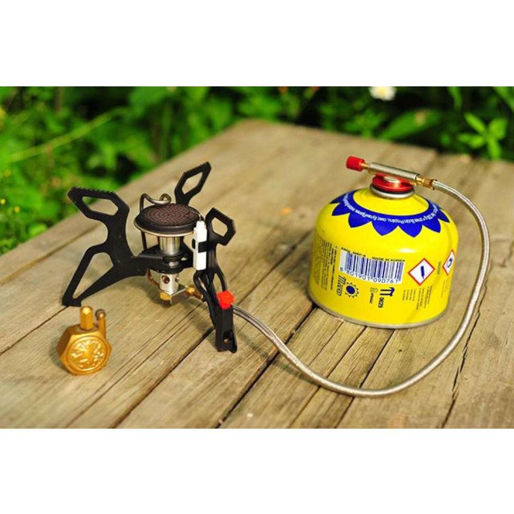 Meva SPIDER PRO tūrisma gāzes plīts un sildītājs gāzes kasetnēm, 3 kW, ar pjezo aizdedzi