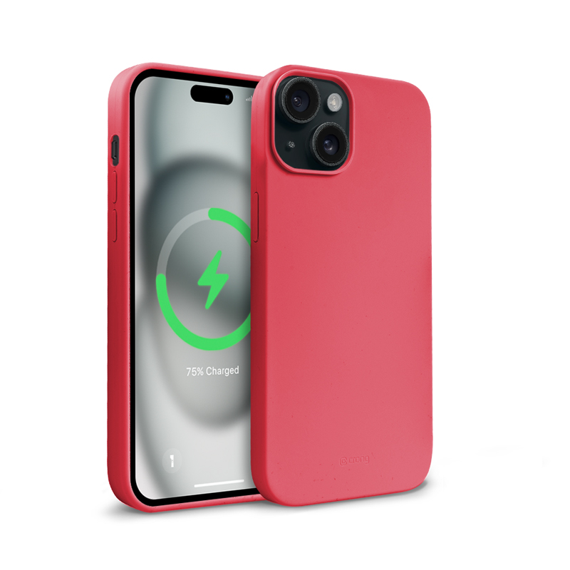 Crong Color Cover Magnetic MagSafe vāciņš ierīcei iPhone 15 Plus, rozā
