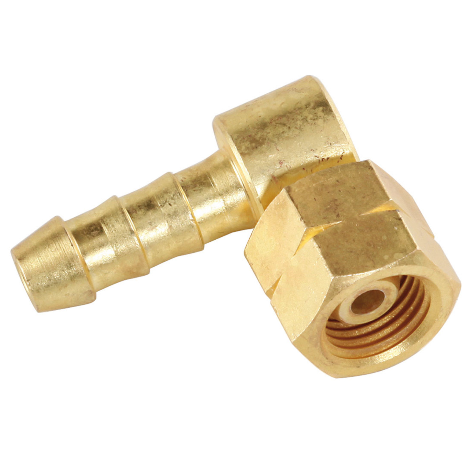 Meva 1/4 collu LH leņķa savienotājs 8 × 15 mm gāzes šļūtenei