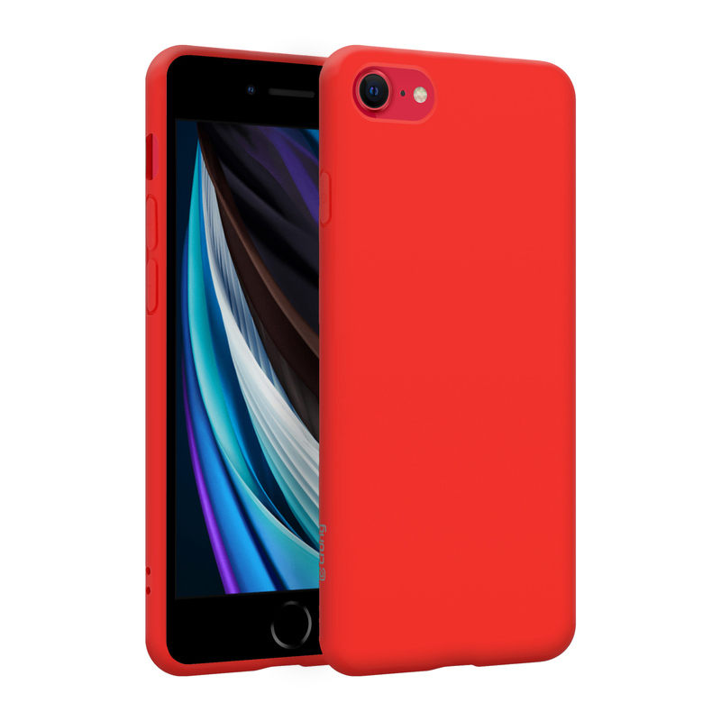 Crong Color Cover vāciņš ierīcei iPhone SE (2020 / 2022) / 8 / 7, sarkans