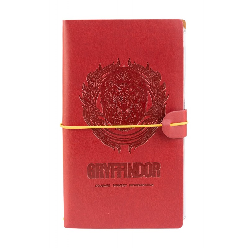 Harry Potter Gryffindor ādas ceļojumu piezīmju grāmata, 12 × 19,6 cm, sarkana