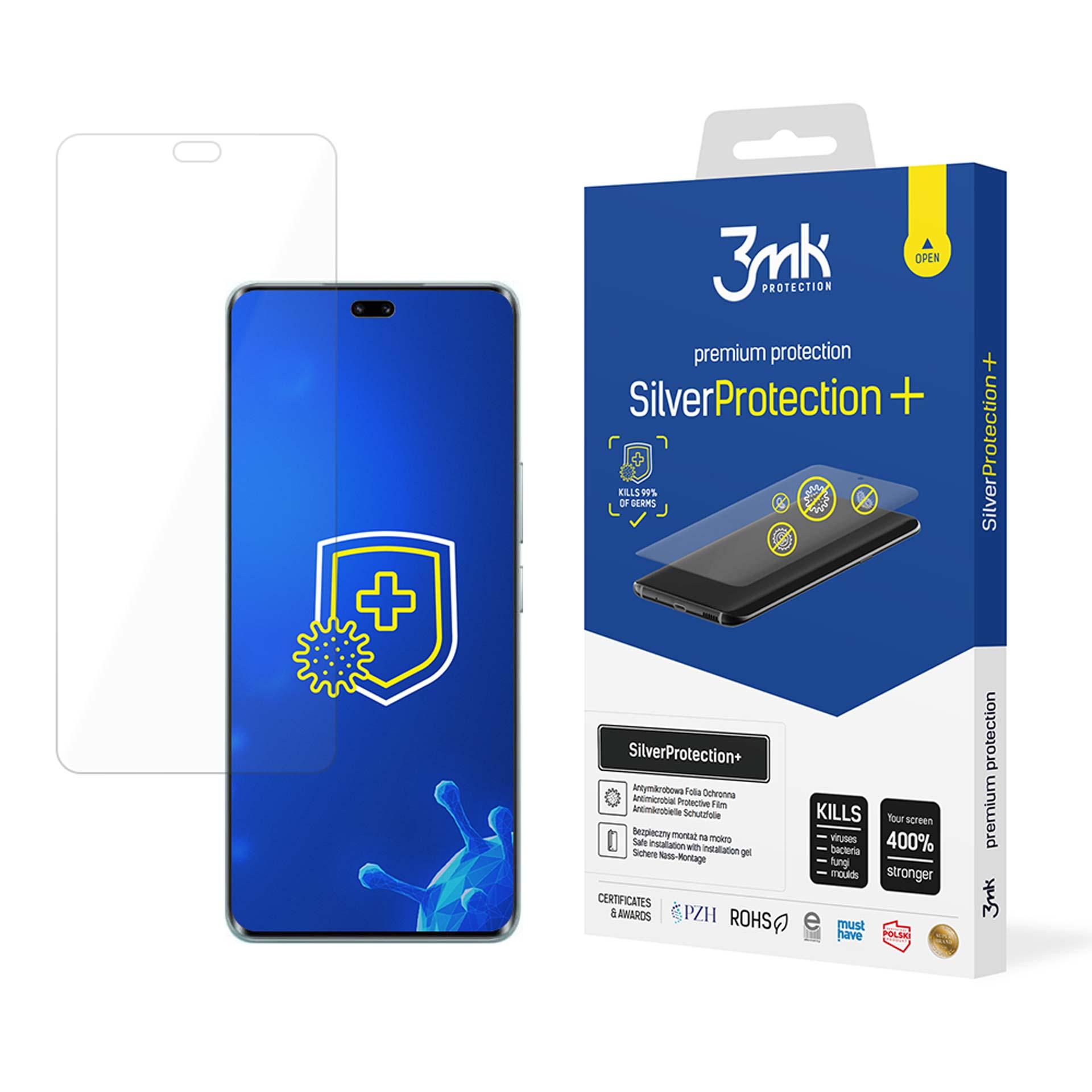 3mk SilverProtection+ pretmikrobu ekrāna aizsargplēve modelim Honor 200 Pro