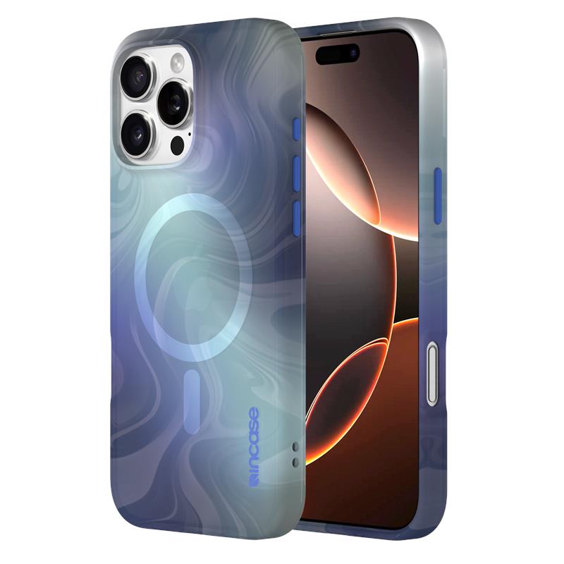 Incase Halo Case vāciņš ar MagSafe iPhone 16 Pro Max tālrunim, Oil Slick Ocean krāsā