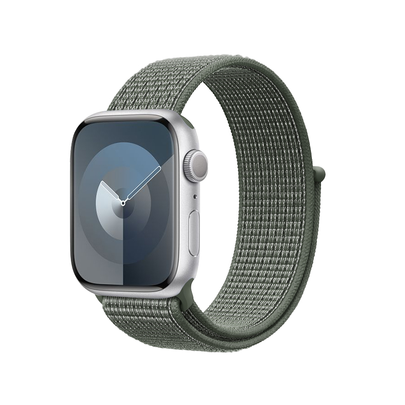 Crong Nylon Apple Watch sporta siksniņa, 38/40/41/42 mm, militāri zaļa