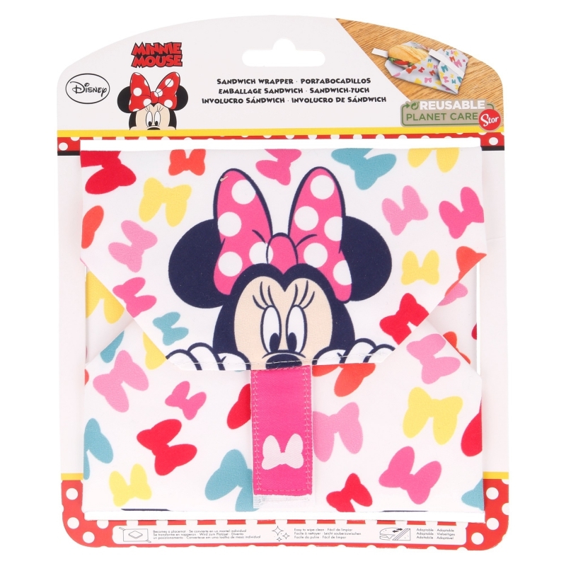 Minnie Mouse atkārtoti lietojams sviestmaizes ietinums