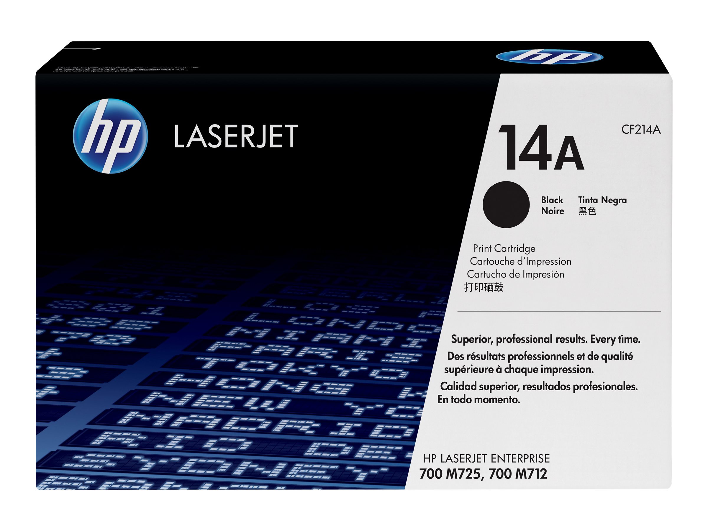 Oriģinālā HP 14A LaserJet tonera kasetne (CF214A), melna