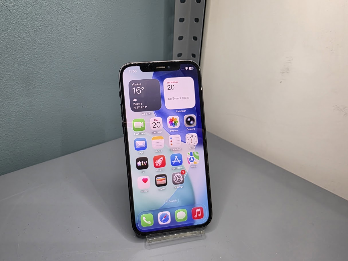 Apple iPhone 12, 64 GB, B klase, melns