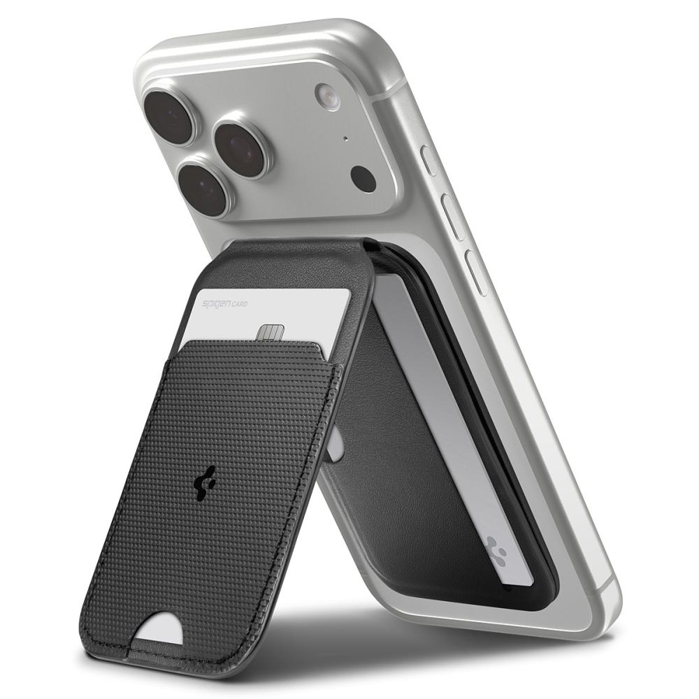 SPIGEN S314-2 SLIM FOLD TRIPOD MAGSAFE UNIVERSAL MAGNĒTISKS KARŠU TURĒTĀJS melns