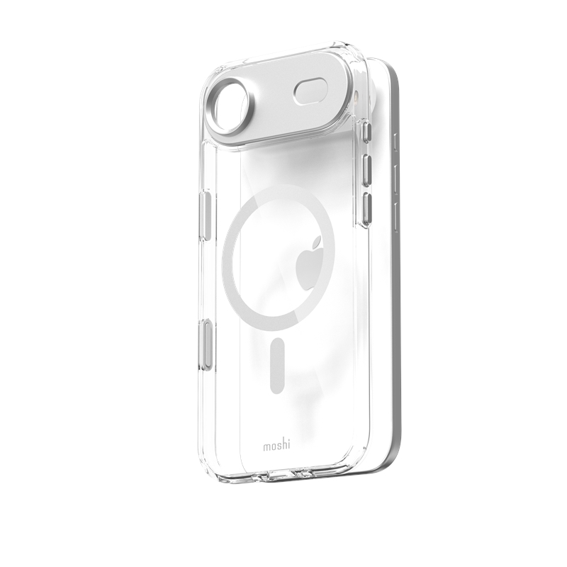 Moshi iGlaze MagSafe vāciņš ierīcei iPhone Air, “Luna Silver” krāsā