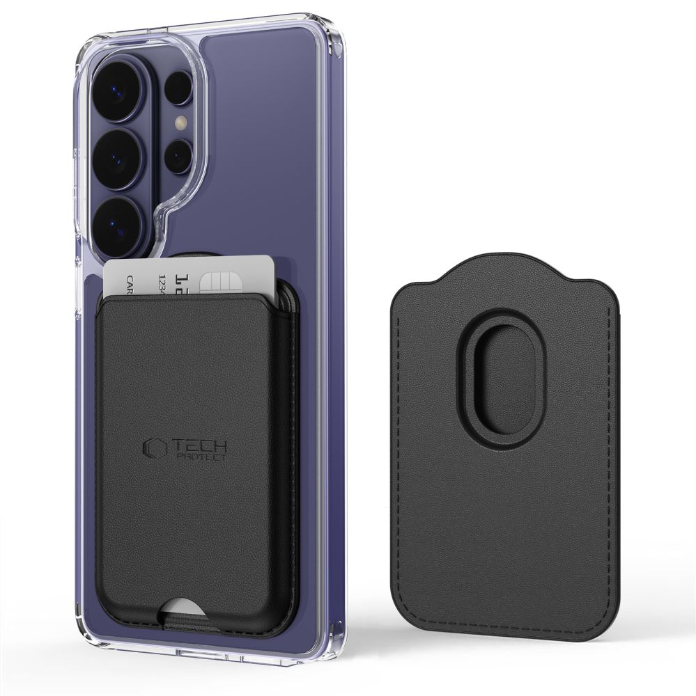 Tech-Protect CH02 MagWallet MagSafe magnētiskais karšu maciņš tālrunim – melns
