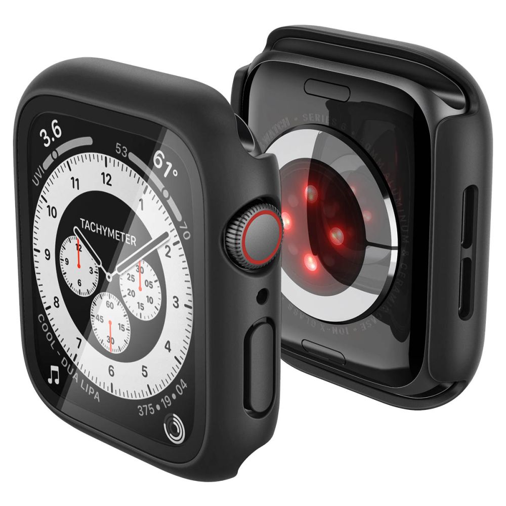 Spigen Thin Fit 360 maciņš modelim Apple Watch 44 mm – melns