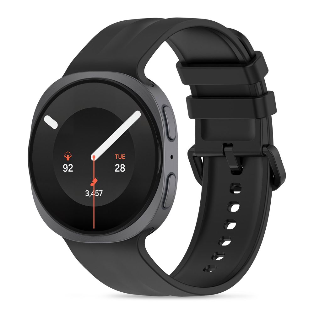 Tech-Protect Silicone Evo siksniņa modelim Samsung Galaxy Watch 40/44/46 mm – melna