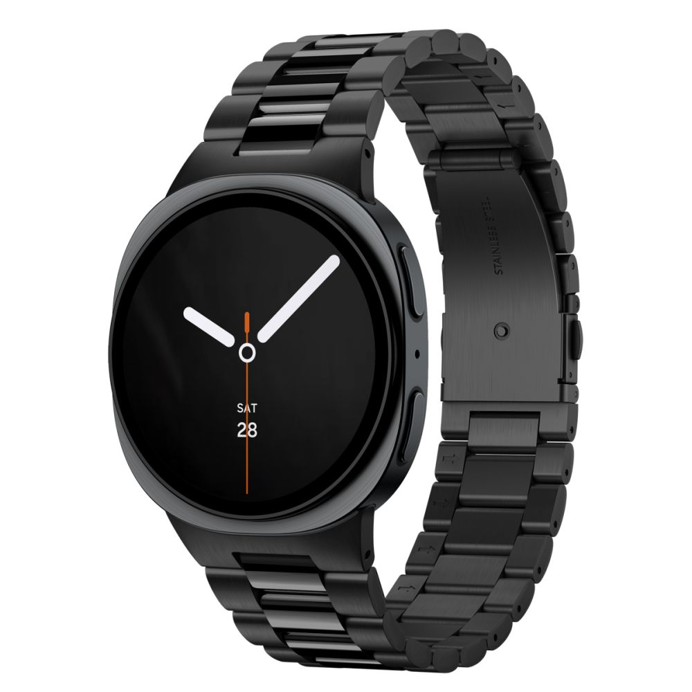 Spigen Modern Fit Band 316L aproce modelim Samsung Galaxy Watch 40/44/46 mm – melna