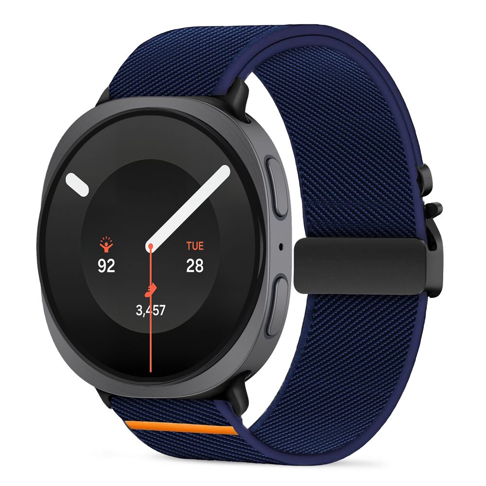 Tech-Protect Nylon Clasp siksniņa modelim Samsung Galaxy Watch 40/44/46 mm – tumši zila