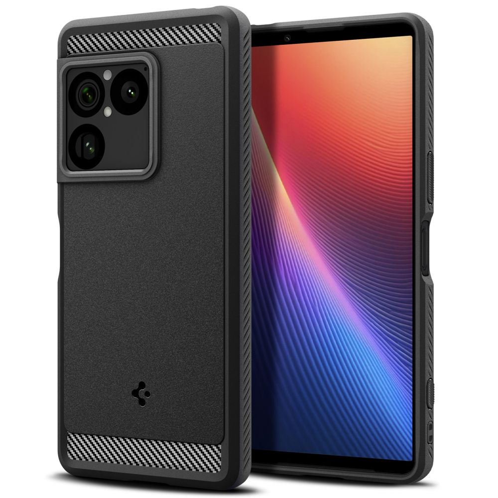 Spigen Rugged Armor maciņš modelim Sony Xperia 1 VIII – matēti melns
