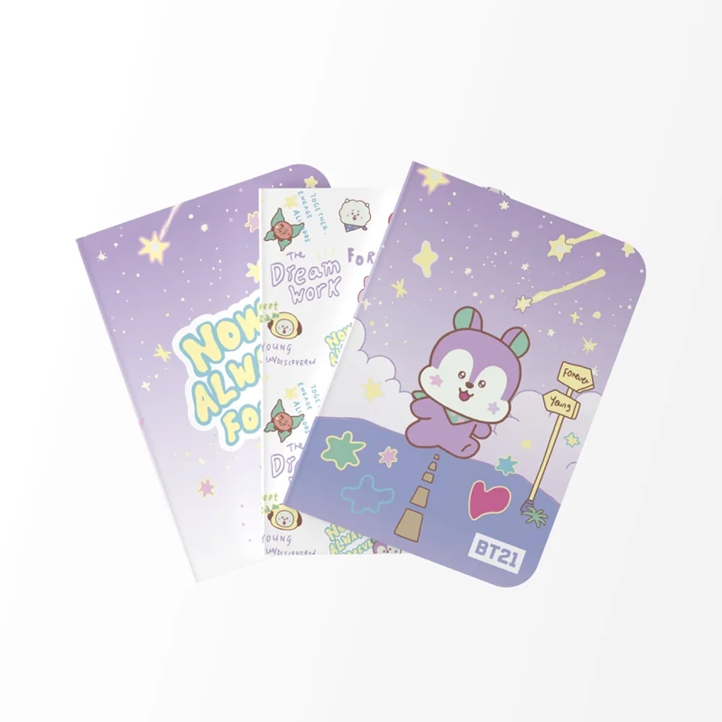 BT21 MANG A6 piezīmju grāmatiņu komplekts, 3 gab.