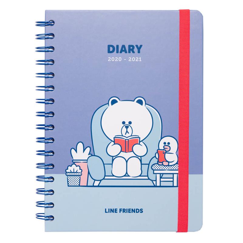 Line Friends 2020/2021 gada A5 kalendārs