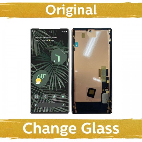 Melns Google Pixel 6 Pro ekrāns ar rāmi (atjaunots Ķīnā)