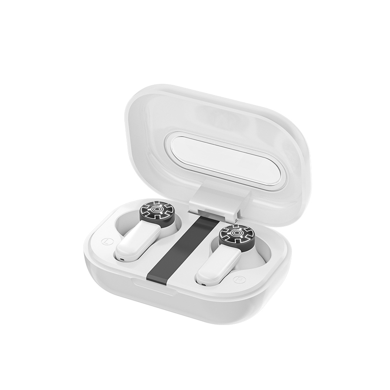WEKOME VA06 Vanguard Series Bluetooth 5.2 TWS bezvadu austiņas ar uzlādes futrāli, baltas