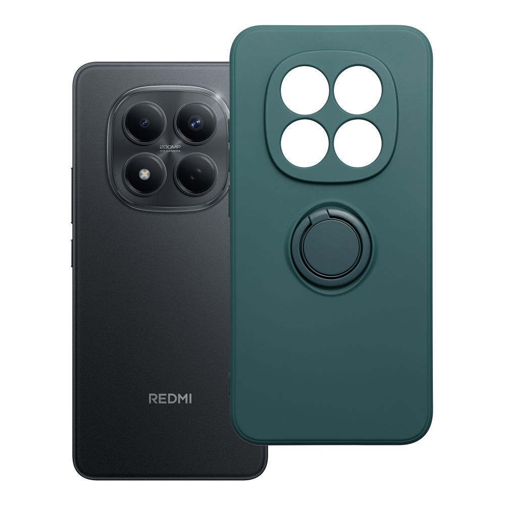 SILIKONA RING maciņš for XIAOMI Redmi Note 15 Pro 5G zaļš