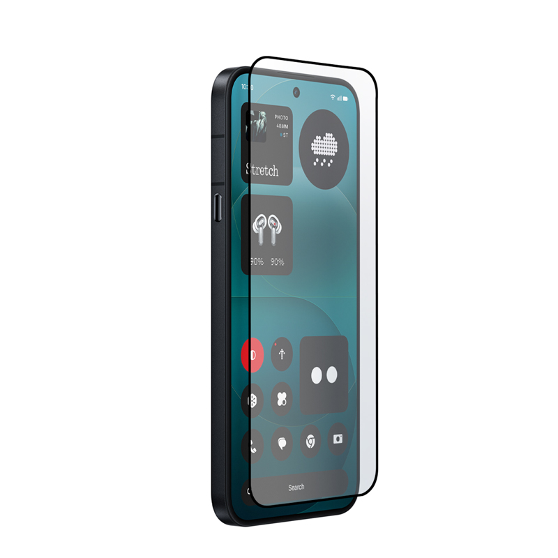 Crong 3D Armour Glass Lite pa visu virsmu līmējams rūdīta stikla ekrāna aizsargs Nothing Phone 4a Pro