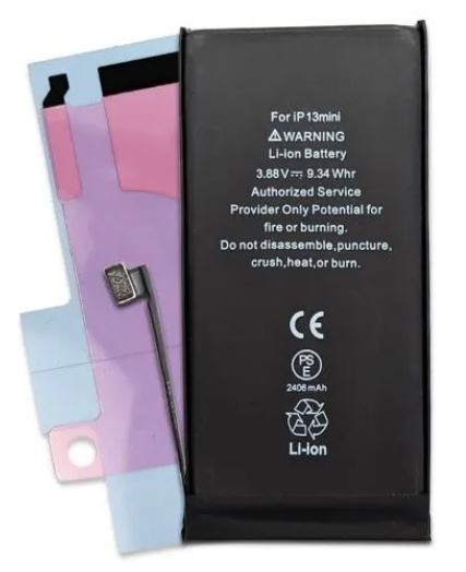 Аккумулятор Apple iPhone 13 Mini (2406mAh, оригинальный IC) с наклейкой