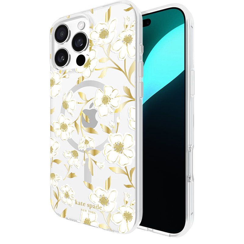 Kate Spade New York Protective Gems MagSafe - Case for iPhone 16 Pro Max (Sunshine Floral)
