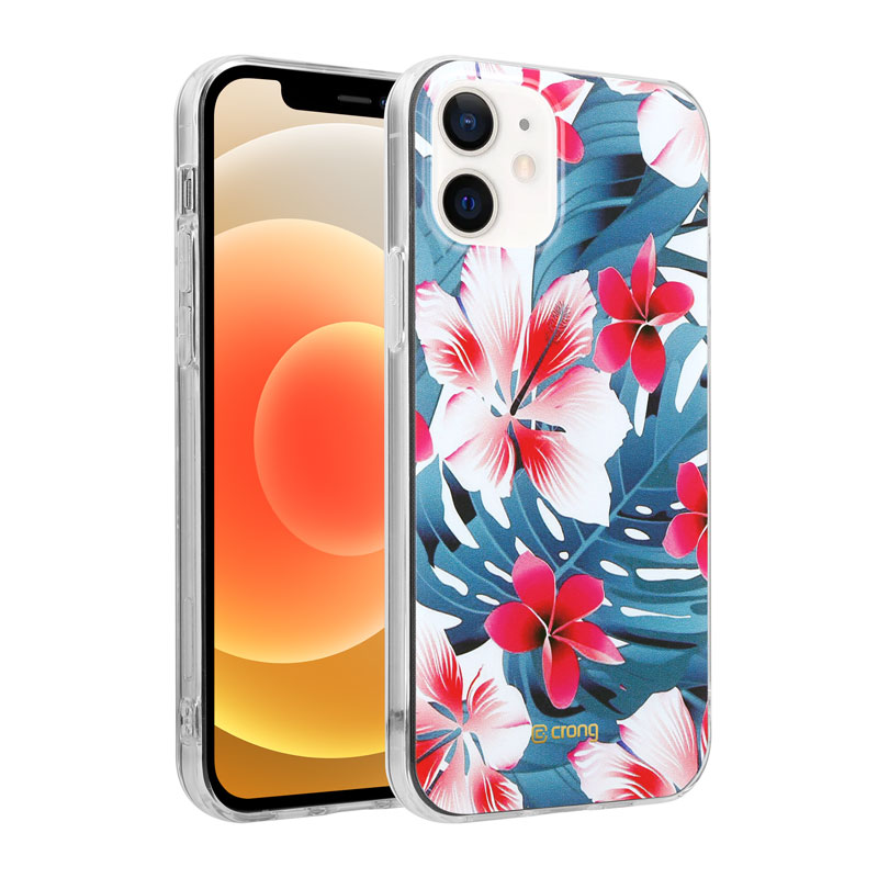 Crong Flower Pattern 03 vāciņš ierīcei iPhone 12 / iPhone 12 Pro