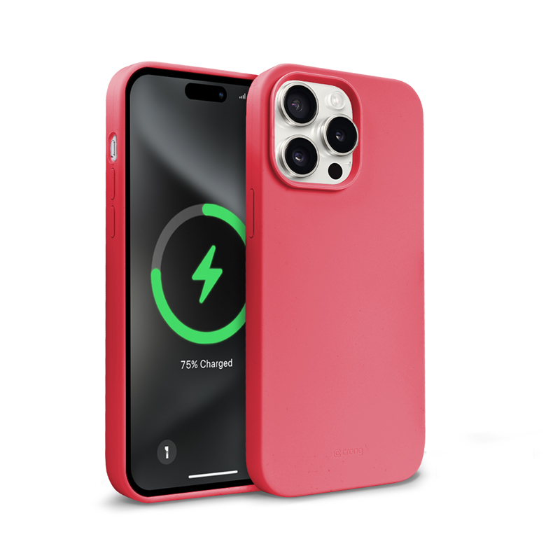 Crong Color Cover Magnetic MagSafe vāciņš ierīcei iPhone 15 Pro Max, rozā