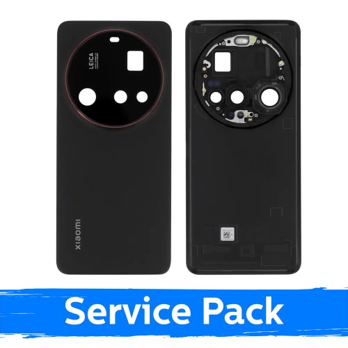 Xiaomi 15 Ultra aizmugurējais vāciņš melnā krāsā (servisa iepakojums)