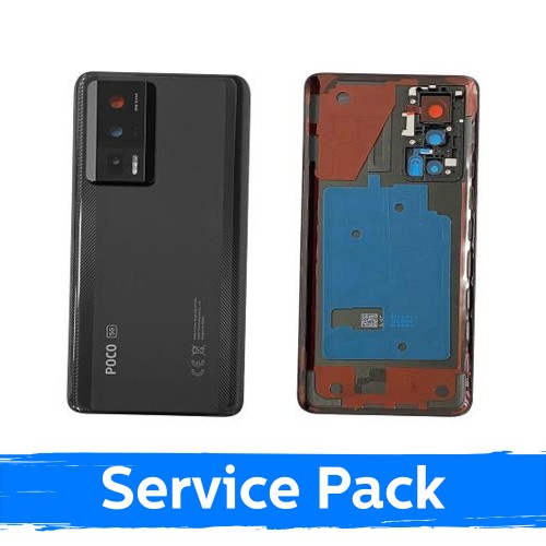 Melns aizmugures vāciņš, saderīgs ar Xiaomi Poco F5 Pro 5G (servisa iepakojums)
