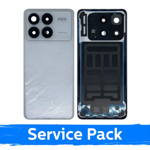 Back Cover Compatible With Xiaomi Poco F6 Pro 5G / White / (Service Pack)