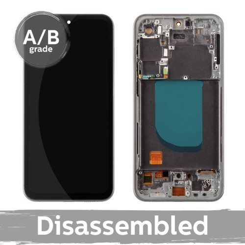Samsung S711 S23 FE LCD displejs ar rāmi / grafīta krāsā / (9.5/10 demontēts)