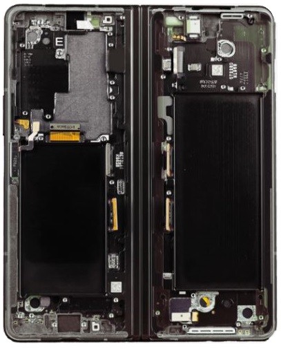 LCD screen Samsung F926 Z Fold3 5G with touch screen (Inner) Phantom Black original (used Grade B)