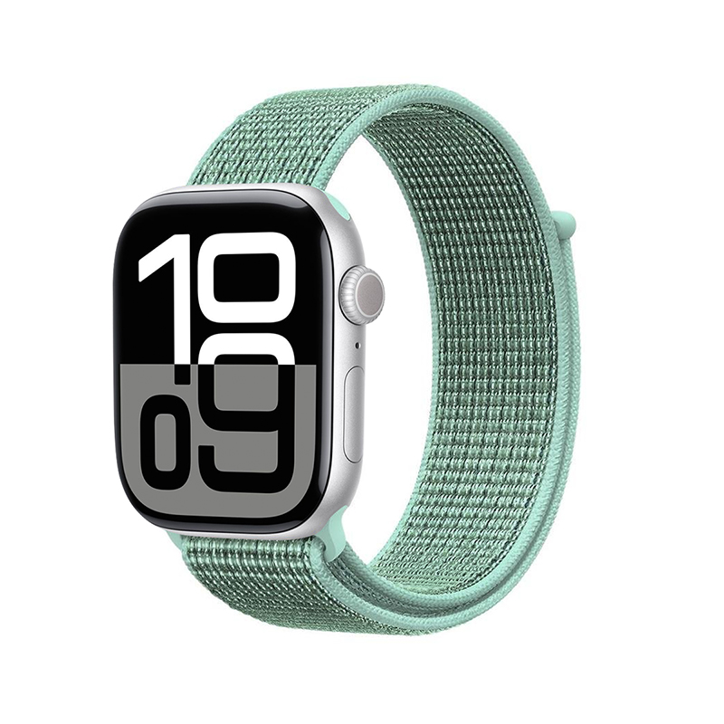 Crong Nylon Apple Watch sporta siksniņa, 38/40/41/42 mm, Atlantic Green
