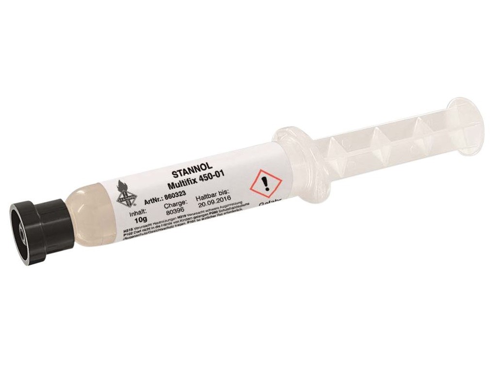 Stannol Multifix 450-01 lodēšanas kušņa gels, 10 ml