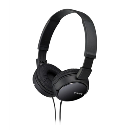 Sony MDR-ZX110 – vadu uz ausīm liekamas austiņas, melnas