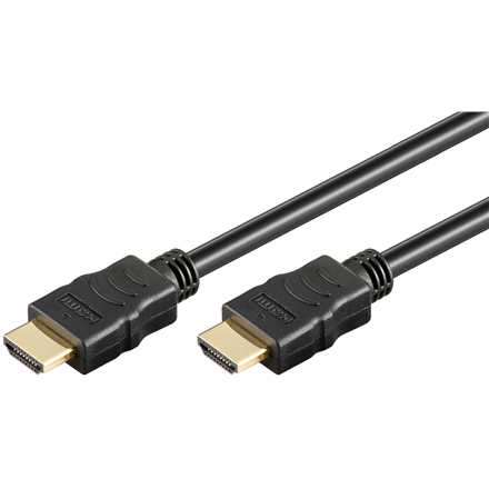 Goobay 61150 – video kabelis, HDMI–HDMI, High Speed HDMI ar Ethernet, 1 m