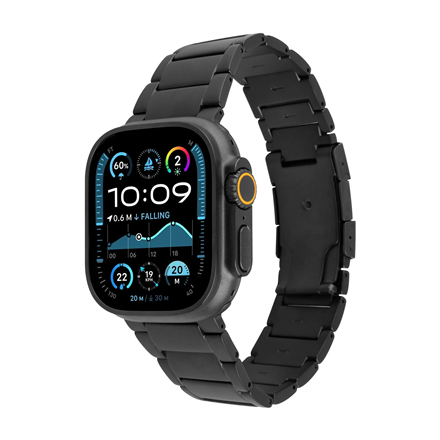 FIXED FIXTST-434-BK – titāna pulksteņa siksniņa, 44/45/46/49 mm, Apple Watch, melns