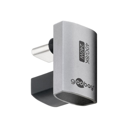 Goobay USB-C adapteris 180°, U veida, USB4, 74445