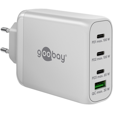 Goobay 65556 – 100 W vairāku USB-C pieslēgvietu PD ātrais lādētājs