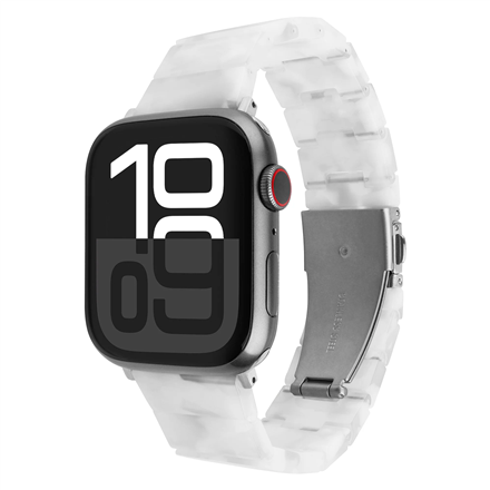 FIXED FIXREST-436-CW – epoksīdsveķu pulksteņa siksniņa, 38/40/41 mm, Apple Watch, mākoņbalta