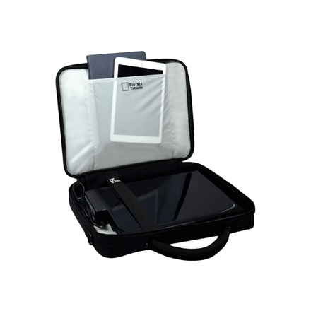 PORT DESIGNS Courchevel Fits up to size 17.3 " Messenger - Briefcase Shoulder strap Black