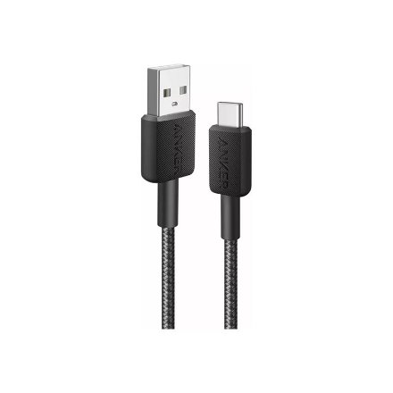 Anker 322 A81H6G11 – neilona USB-A–USB-C kabelis, melns
