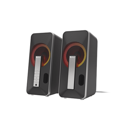 Genesis Computer Speaker Helium 100BT RGB Bluetooth Wireless connection Silver/Black