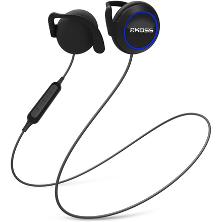 Koss BT221i – bezvadu Bluetooth ausīs ievietojamas austiņas ar mikrofonu, melnas